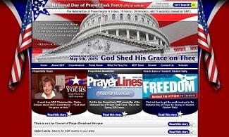 Ricky Romero's design for the 2005 National Day of Prayer website