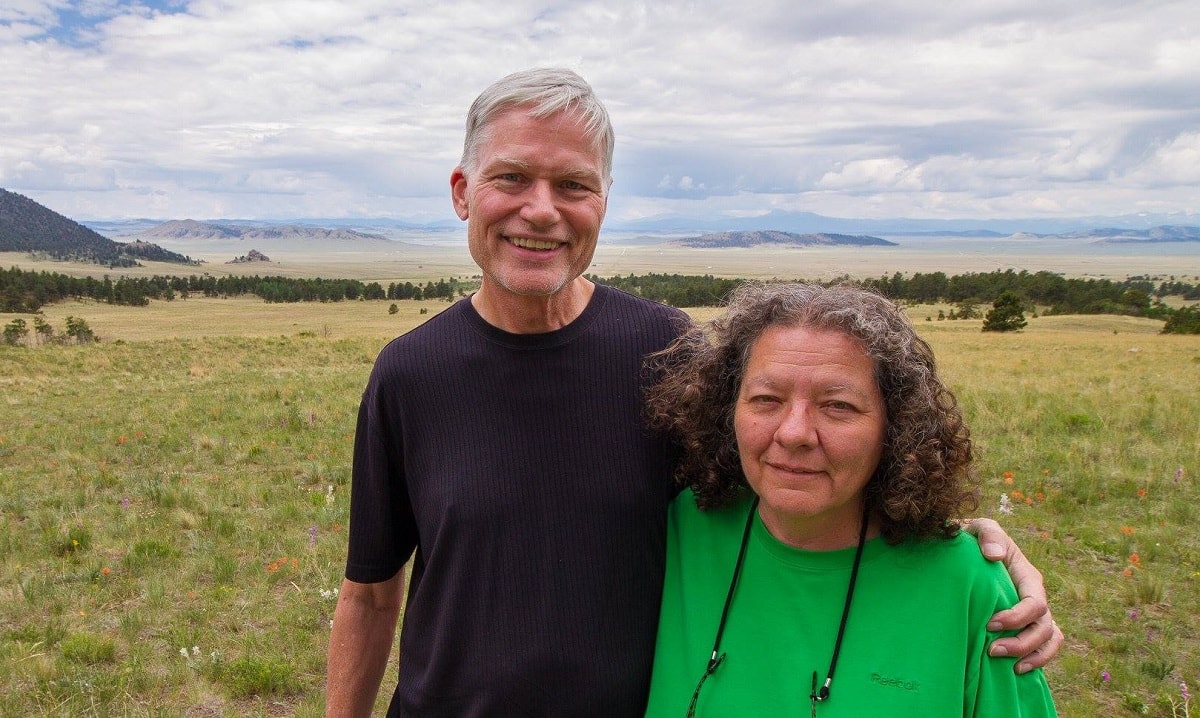 With Connie atop Wilkerson Pass in Colorado