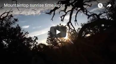 click for mountaintop time lapse video by Artie